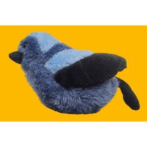 2004 Blue Jay Plush Bird Stuffed Animal Toy - K & M International